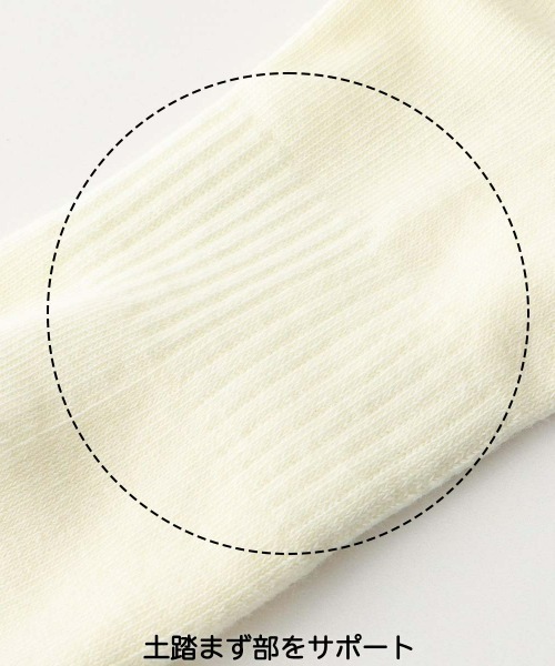 POLO RALPH LAUREN(ポロ ラルフ ローレン)の「【3足セット】POLO RALPH LAUREN メンズ 足底パイル アーチサポート ワンポイント TOPライン ショートソックス 92009611(ソックス/靴下・メンズ・オフホワイト・25-27CM)」の5枚目の写真