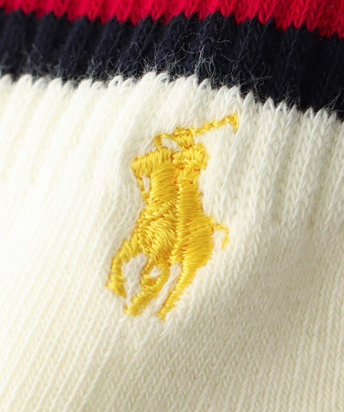 POLO RALPH LAUREN(ポロ ラルフ ローレン)の「【3足セット】POLO RALPH LAUREN メンズ 足底パイル アーチサポート ワンポイント TOPライン ショートソックス 92009611(ソックス/靴下・メンズ・オフホワイト・25-27CM)」の11枚目の写真