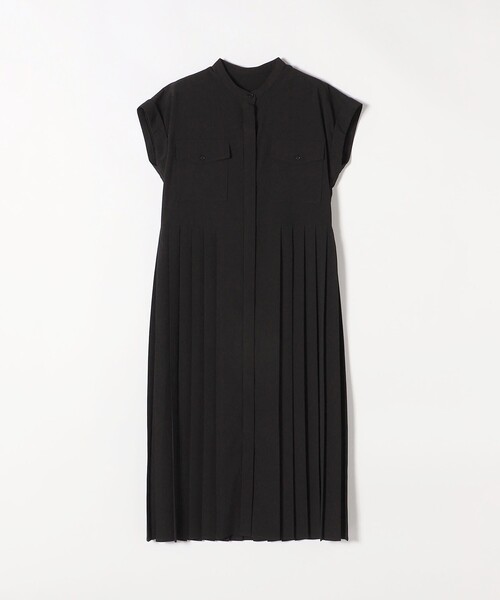 SHIPS any（シップス エニィ）の「【WEB限定】SHIPS any: ジョーゼット プリーツ フレンチスリーブ ワンピース 23SS（シャツワンピース・レディース・ブラック/ブラウン・ONE SIZE）」の19枚目の写真