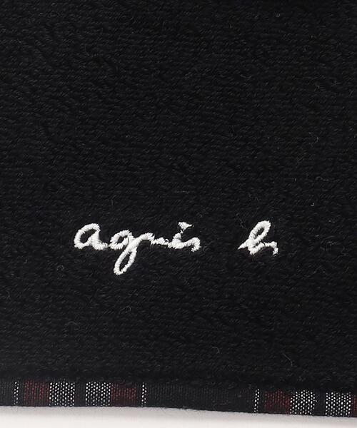 agnes b.（アニエスベー）の「KD40 SERVIETTE ハンドタオル（ハンカチ/ハンドタオル・レディース・ブラック・FREE）」の3枚目の写真
