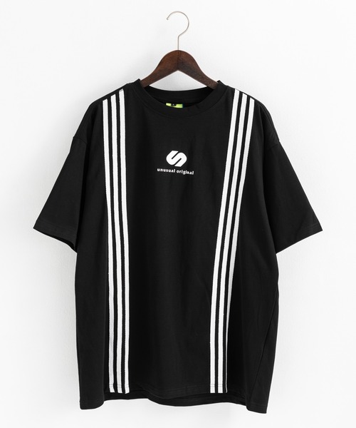 Ressaca(レサーカ)の「オーバーサイズ ワンポイントロゴ ラインプリント クルーネック半袖Tシャツ(Tシャツ/カットソー・メンズ・イエロー/レッド/ホワイト/ブラック・M/L/XL)」の19枚目の写真