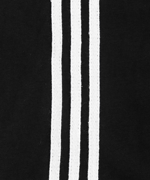 Ressaca(レサーカ)の「オーバーサイズ ワンポイントロゴ ラインプリント クルーネック半袖Tシャツ(Tシャツ/カットソー・メンズ・イエロー/レッド/ホワイト/ブラック・M/L/XL)」の20枚目の写真