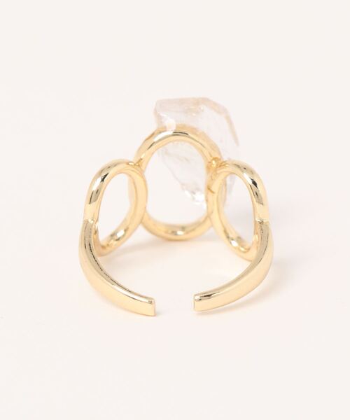 tone(トーン)の「【marumusubi】clear ring(MA)(リング・レディース・ゴールド/シルバー系その他/ゴールド系その他/クリア/シルバー系その他2/ブラウン・FREE)」の8枚目の写真
