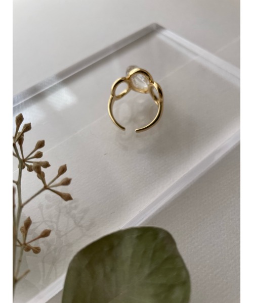 tone(トーン)の「【marumusubi】clear ring(MA)(リング・レディース・ゴールド/シルバー系その他/ゴールド系その他/クリア/シルバー系その他2/ブラウン・FREE)」の7枚目の写真