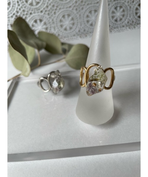 tone(トーン)の「【marumusubi】clear ring(MA)(リング・レディース・ゴールド/シルバー系その他/ゴールド系その他/クリア/シルバー系その他2/ブラウン・FREE)」の9枚目の写真