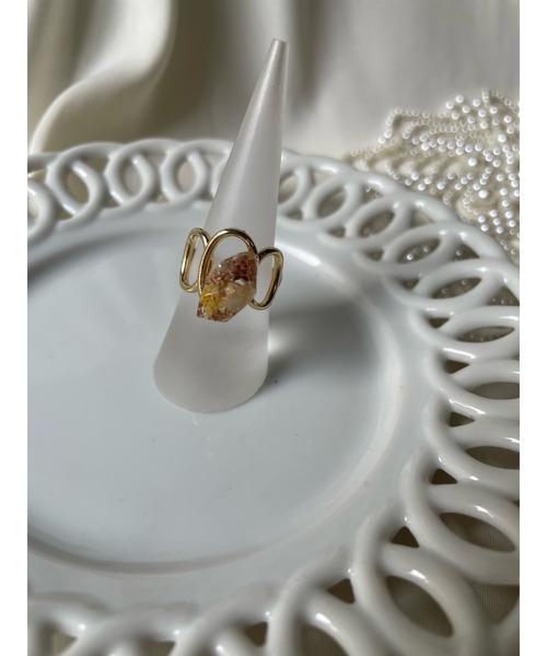 tone(トーン)の「【marumusubi】clear ring(MA)(リング・レディース・ゴールド/シルバー系その他/ゴールド系その他/クリア/シルバー系その他2/ブラウン・FREE)」の12枚目の写真