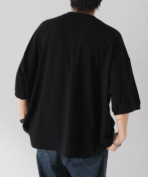 epnok（エプノック）の「タックオーバーTee（Tシャツ/カットソー・メンズ・ブラック/チャコールグレー/グレー/オフホワイト/ライトベージュ/グレイッシュブルー・SMALL/MEDIUM/LARGE）」の20枚目の写真