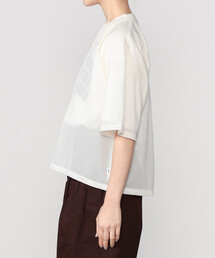 tシャツ Gymphlex | ラインリブ Vネック半袖プルオーバー WOMEN レディース Gymphlex | ラインリブ Vネック半袖プルオーバー WOMEN