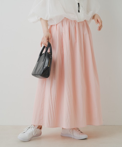 PUAL CE CIN（ピュアルセシン）の「【Du noir】ナイロンボリュームスカート（スカート・レディース・オフホワイト/ピンク/ブラック・FREE）」の3枚目の写真
