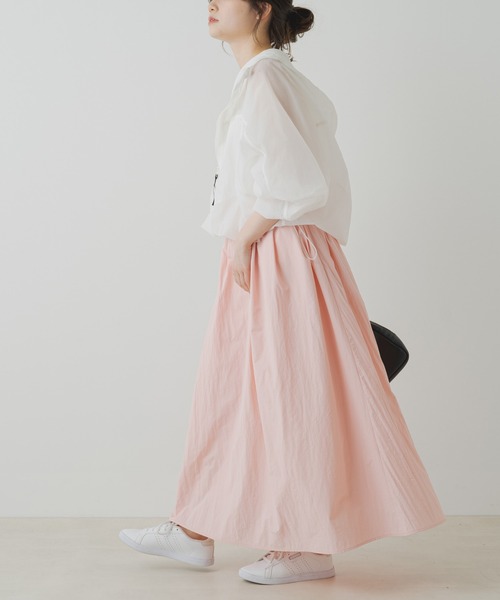 PUAL CE CIN（ピュアルセシン）の「【Du noir】ナイロンボリュームスカート（スカート・レディース・オフホワイト/ピンク/ブラック・FREE）」の11枚目の写真