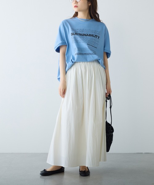 PUAL CE CIN（ピュアルセシン）の「【Du noir】ナイロンボリュームスカート（スカート・レディース・オフホワイト/ピンク/ブラック・FREE）」の6枚目の写真