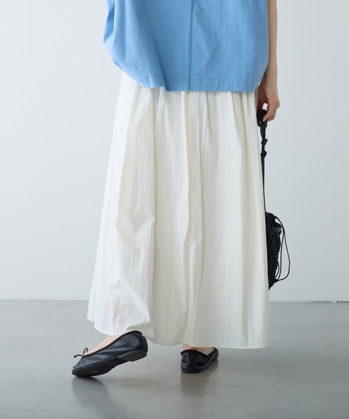 PUAL CE CIN（ピュアルセシン）の「【Du noir】ナイロンボリュームスカート（スカート・レディース・オフホワイト/ピンク/ブラック・FREE）」の5枚目の写真