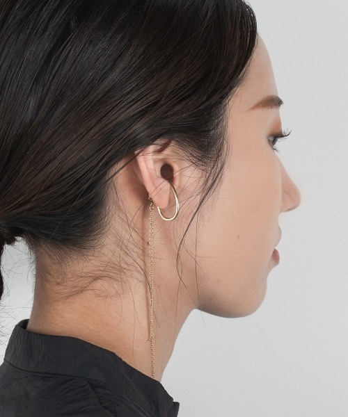 lawgy(ラウジー)の「chain 2way ear cuff(イヤーカフ・レディース・シルバー/ゴールド・FREE)」の6枚目の写真