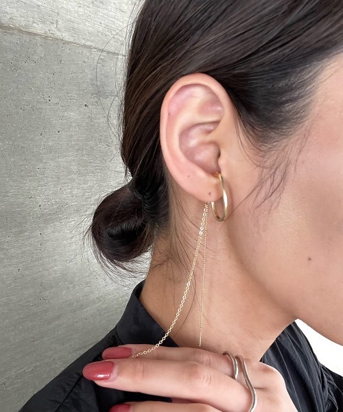 lawgy(ラウジー)の「chain 2way ear cuff(イヤーカフ・レディース・シルバー/ゴールド・FREE)」の9枚目の写真