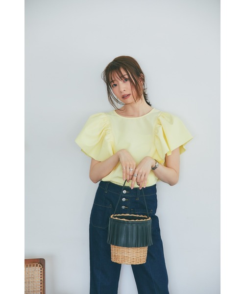 &. NOSTALGIA（アンドドットノスタルジア）の「フリンジエコラタンバッグ（かごバッグ・レディース・ブラック・FREE）」の6枚目の写真