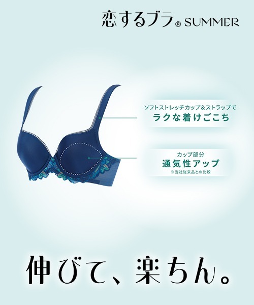 Triumph(トリンプ)の「恋するブラ サマー565 ブラジャー【B,Cカップ】TR565 WHU(ブラジャー・レディース・ベージュ/グレー/ブルー・B65/C65/C80/C75/C70/B75/B70)」の17枚目の写真