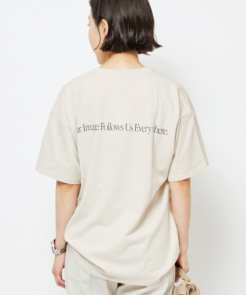 Russell Athletic（ラッセルアスレティック）の「【RUSSELL ATHLETIC/ラッセル・アスレティック】Graphic T-sh（Tシャツ/カットソー・レディース・ブラウン/ネイビー/アイボリー・FREE）」の14枚目の写真