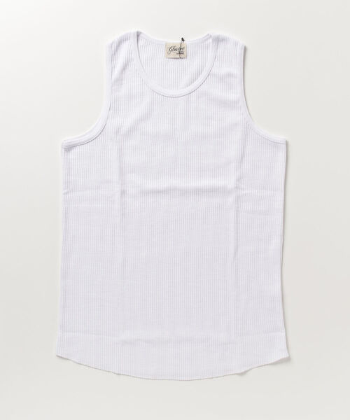 GLOSTER（グロスター）の「【GLOSTER/グロスター】T/Cサーマルタンクトップ（タンクトップ・メンズ・グレー/オフホワイト/ブラック・M/L）」の2枚目の写真