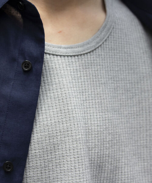 GLOSTER（グロスター）の「【GLOSTER/グロスター】T/Cサーマルタンクトップ（タンクトップ・メンズ・グレー/オフホワイト/ブラック・M/L）」の7枚目の写真