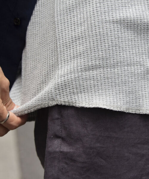 GLOSTER（グロスター）の「【GLOSTER/グロスター】T/Cサーマルタンクトップ（タンクトップ・メンズ・グレー/オフホワイト/ブラック・M/L）」の8枚目の写真