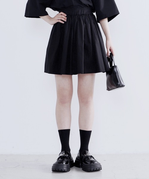 Figments（フィグメンツ）の「ギャザースカート（スカート・レディース・ブラック・FREE）」の2枚目の写真