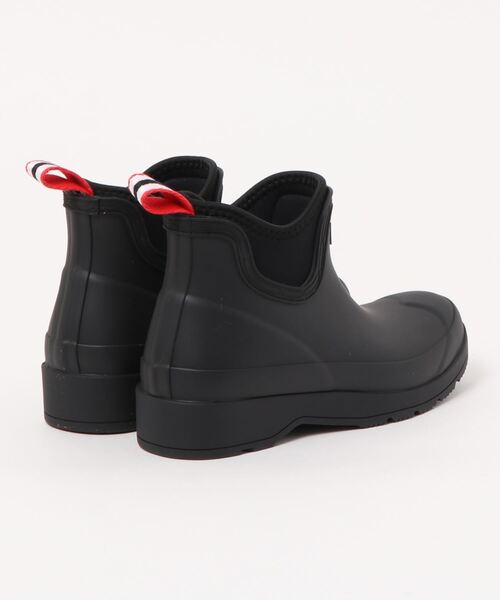 HUNTER（ハンター）の「【HUNTER】(ハンター）W PLAY CHELSEA NEOPRENE BOOT（ウィメンズ プレイ チェルシー ネオプレン ブーツ）WFS3020RMA（レインシューズ・レディース・ブラック/ホワイト×グリーン・5/4/6）」の3枚目の写真