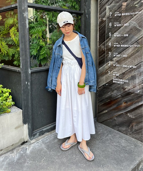 feepur（フェピュール）の「【TALLサイズあり】異素材ドッキングワンピース（ワンピース・レディース・ブラック/オフホワイト・MEDIUM/TALL）」の12枚目の写真