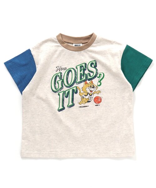 BREEZE(ブリーズ)の「ヴィンテージモチーフTシャツ(Tシャツ/カットソー・キッズ・ブラウン/イエロー/レインボー/ラベンダー・90/100/110/120/80/130/140)」の4枚目の写真