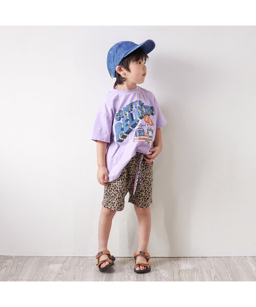 BREEZE(ブリーズ)の「ヴィンテージモチーフTシャツ(Tシャツ/カットソー・キッズ・ブラウン/イエロー/レインボー/ラベンダー・90/100/110/120/80/130/140)」の5枚目の写真