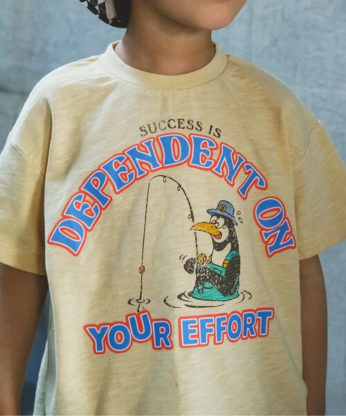 BREEZE(ブリーズ)の「ヴィンテージモチーフTシャツ(Tシャツ/カットソー・キッズ・ブラウン/イエロー/レインボー/ラベンダー・90/100/110/120/80/130/140)」の9枚目の写真