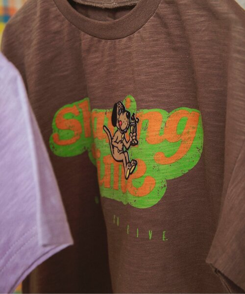 BREEZE(ブリーズ)の「ヴィンテージモチーフTシャツ(Tシャツ/カットソー・キッズ・ブラウン/イエロー/レインボー/ラベンダー・90/100/110/120/80/130/140)」の10枚目の写真