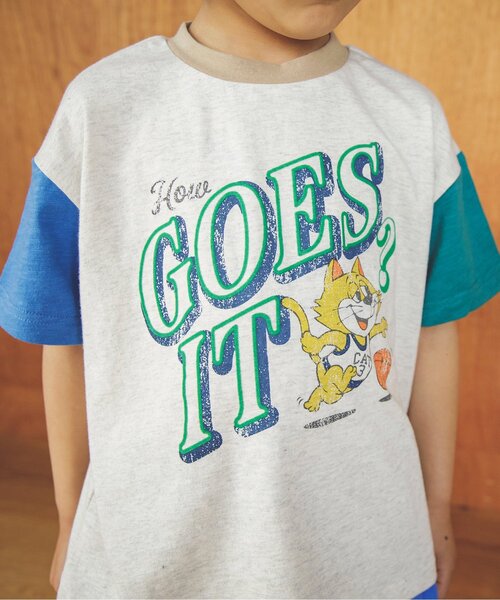 BREEZE(ブリーズ)の「ヴィンテージモチーフTシャツ(Tシャツ/カットソー・キッズ・ブラウン/イエロー/レインボー/ラベンダー・90/100/110/120/80/130/140)」の12枚目の写真