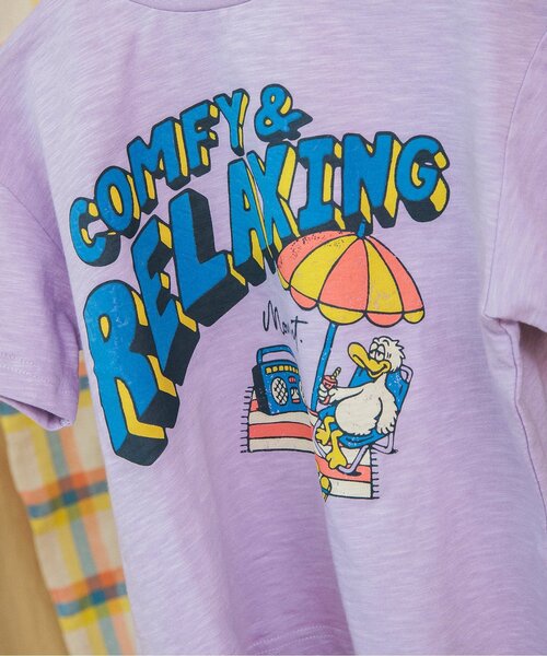 BREEZE(ブリーズ)の「ヴィンテージモチーフTシャツ(Tシャツ/カットソー・キッズ・ブラウン/イエロー/レインボー/ラベンダー・90/100/110/120/80/130/140)」の21枚目の写真