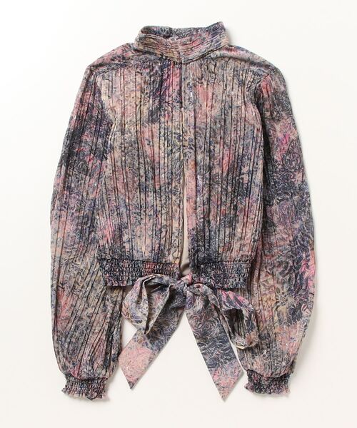 DOUBLE STANDARD CLOTHING　プリーツ　ブラウス　マルチ柄 DOUBLE STANDARD CLOTHING（ダブルスタンダードクロージング）の