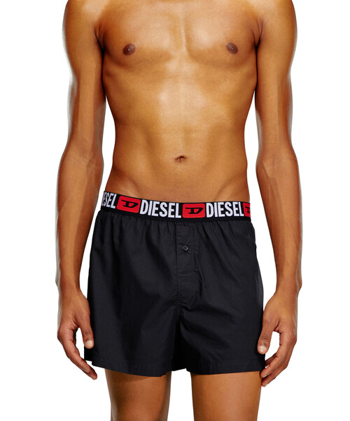 DIESEL（ディーゼル）の「メンズ トランクス アンダーウェア ２パック（トランクス・メンズ・ブラック/グリーン系その他・MEDIUM/SMALL/LARGE/X-LARGE）」の4枚目の写真