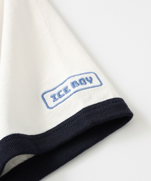 MONO-MART LADY'S(モノマートレディース)の「ユニークレトロboyグラフィックリンガーTシャツ(Tシャツ/カットソー・レディース・アイボリー/オフホワイト/オートミール/ワイン/ネイビー・FREE)」の22枚目の写真