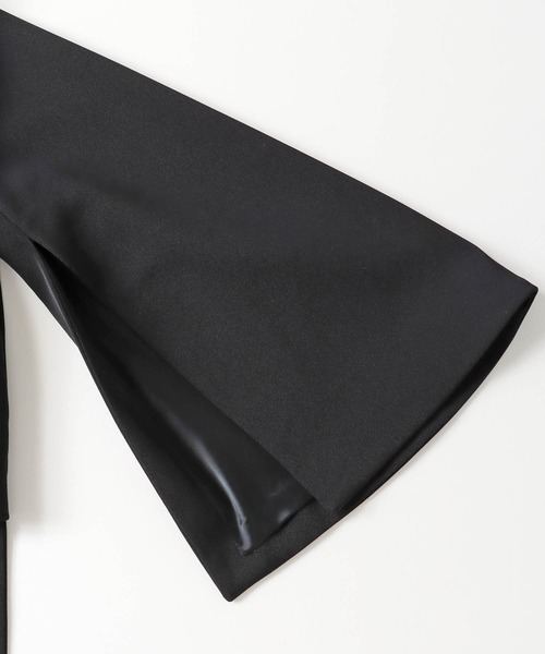 DRESSLAVE(ドレスレイブ)の「slit sleeve cape jacket(スリットスリーブケープジャケット)(ノーカラージャケット・レディース・ホワイト/ブラック・38)」の19枚目の写真