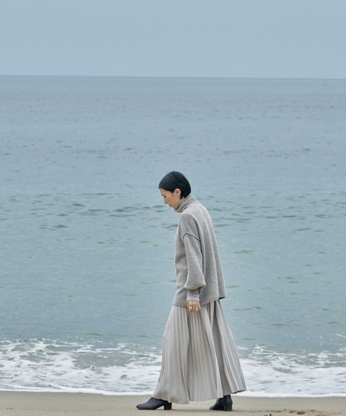 select MOCA（セレクトモカ）の「ロングプリーツスカート（スカート・レディース・ブラック/ブラウン/ライトベージュ・FREE）」の21枚目の写真