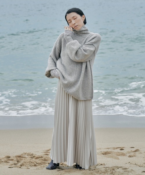 select MOCA（セレクトモカ）の「ロングプリーツスカート（スカート・レディース・ブラック/ブラウン/ライトベージュ・FREE）」の13枚目の写真