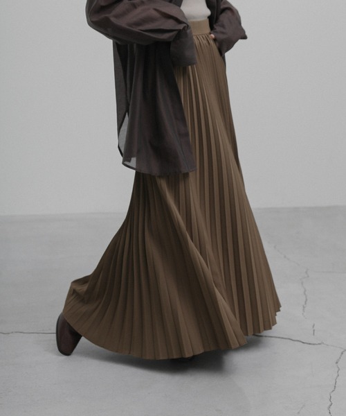 select MOCA（セレクトモカ）の「ロングプリーツスカート（スカート・レディース・ブラック/ブラウン/ライトベージュ・FREE）」の22枚目の写真