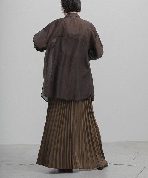 select MOCA（セレクトモカ）の「ロングプリーツスカート（スカート・レディース・ブラック/ブラウン/ライトベージュ・FREE）」の14枚目の写真