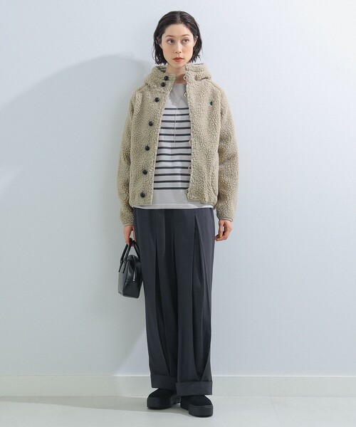 Ray BEAMS（レイビームス）の「GYMPHLEX / フード ボア ジャケット