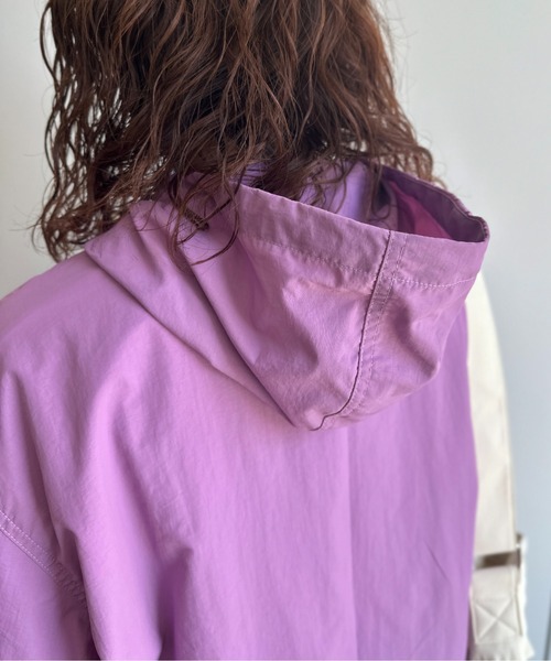 CPCM（シーピーシーエム）の「ナイロンアノラックパーカー（パーカー・レディース・チャコールグレー/アイボリー/パープル・FREE）」の13枚目の写真