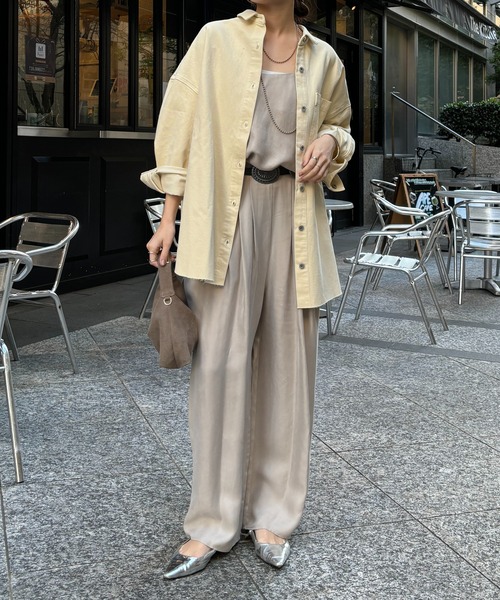 DouDou（ドゥドゥ）の「【新色追加】ダメージデニムシャツ（シャツ