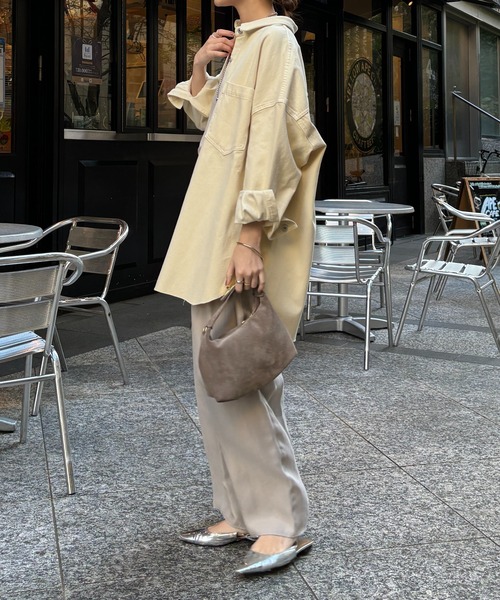 DouDou（ドゥドゥ）の「【新色追加】ダメージデニムシャツ（シャツ