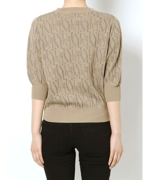 MURUA(ムルーア)の「フォントパターンニット(ニット/セーター・レディース・ベージュ/オレンジ/ブラック・FREE)」の15枚目の写真