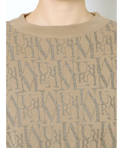 MURUA(ムルーア)の「フォントパターンニット(ニット/セーター・レディース・ベージュ/オレンジ/ブラック・FREE)」の16枚目の写真