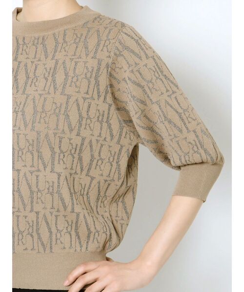 MURUA(ムルーア)の「フォントパターンニット(ニット/セーター・レディース・ベージュ/オレンジ/ブラック・FREE)」の17枚目の写真