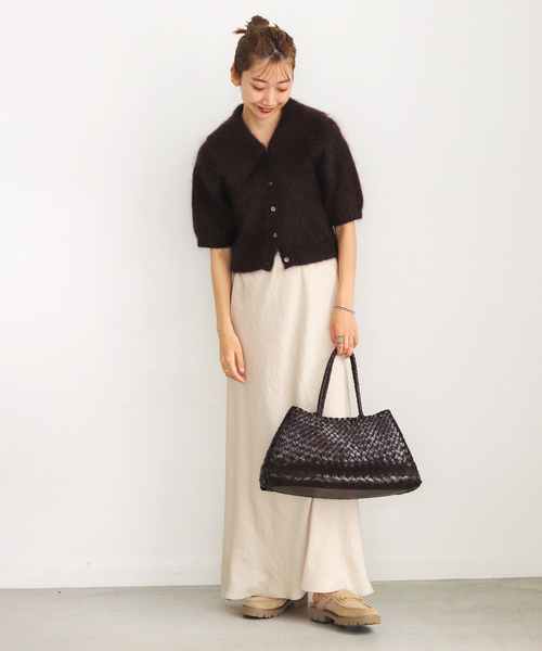 Plage Kid Mohair ショートスリーブカーディガン plage（プラージュ）の「Kid Mohair ショートスリーブカーディガン