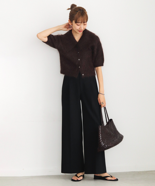 plage（プラージュ）の「Kid Mohair ショートスリーブカーディガン